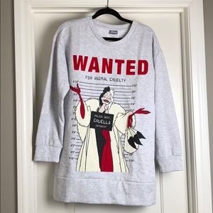 NTW - Oversized Crew Neck Disney Cruella De Vil